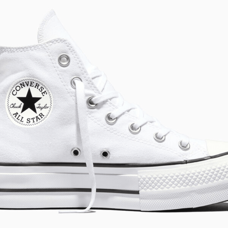 Converse Chuck Taylor All Star Lift Platform Hi White / Black / White 5 M 888755504369 Shoe Deals Outlet