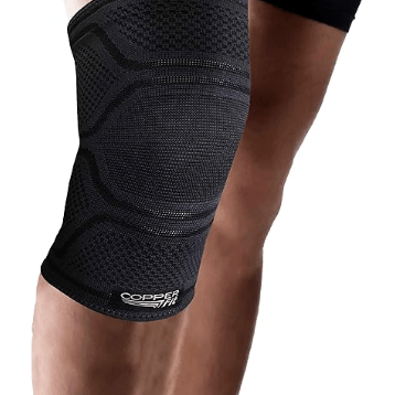 CopperFit Unisex Elite Copper Infused Knee Compression Sleeve Black S/M 754502041527 Shoe Deals Outlet