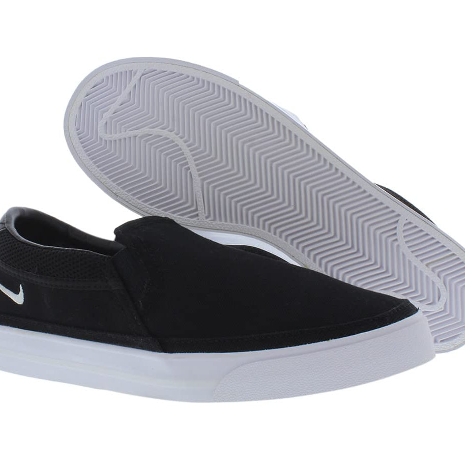 Nike Court Legacy Slip - On - Women's Black/Platinum Tint/White Shoe Deals Outlet