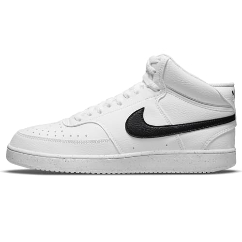 Nike Court Vision Mid Next Nature - Men's White Black White Shoe Deals Outlet