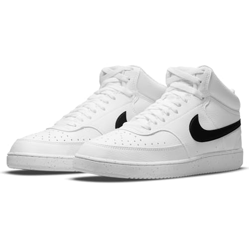 Nike Court Vision Mid Next Nature - Men's White Black White Shoe Deals Outlet