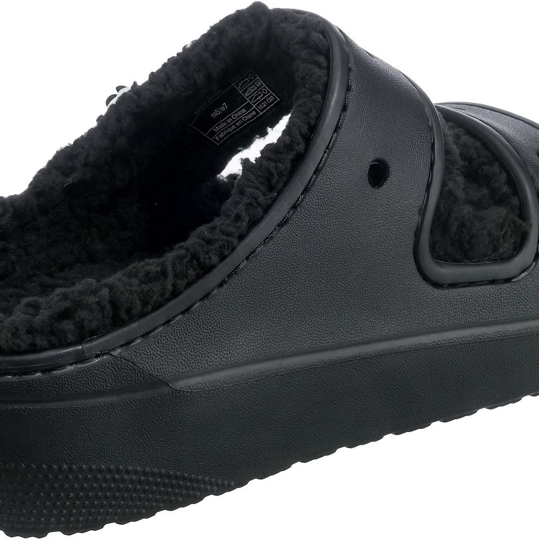 Crocs Cozzzy Sandal - Unisex Black Shoe Deals Outlet