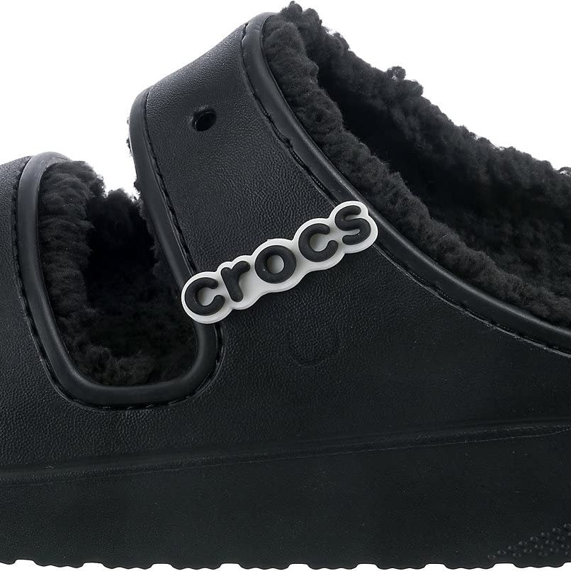 Crocs Cozzzy Sandal - Unisex Black Shoe Deals Outlet