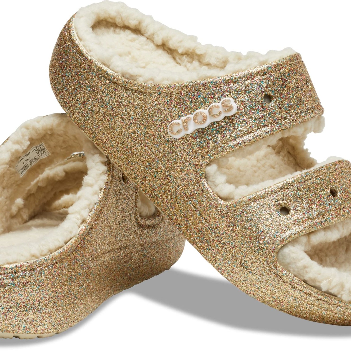 Crocs Cozzzy Sandal - Unisex Multi/Gold Shoe Deals Outlet