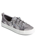 Sperry Crest Vibe Metallic Leather - Women's Silver Camo Shoe Deals Outlet