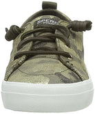 Sperry Crest Vibe Metallic Leather - Women's Silver Camo Shoe Deals Outlet