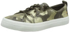 Sperry Crest Vibe Metallic Leather - Women's Silver Camo Shoe Deals Outlet