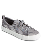 Sperry Crest Vibe Metallic Leather - Women's Silver Camo Shoe Deals Outlet