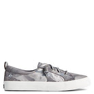 Sperry Crest Vibe Metallic Leather - Women's Silver Camo Shoe Deals Outlet