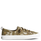Sperry Crest Vibe Metallic Leather - Women's Olive Camo Shoe Deals Outlet