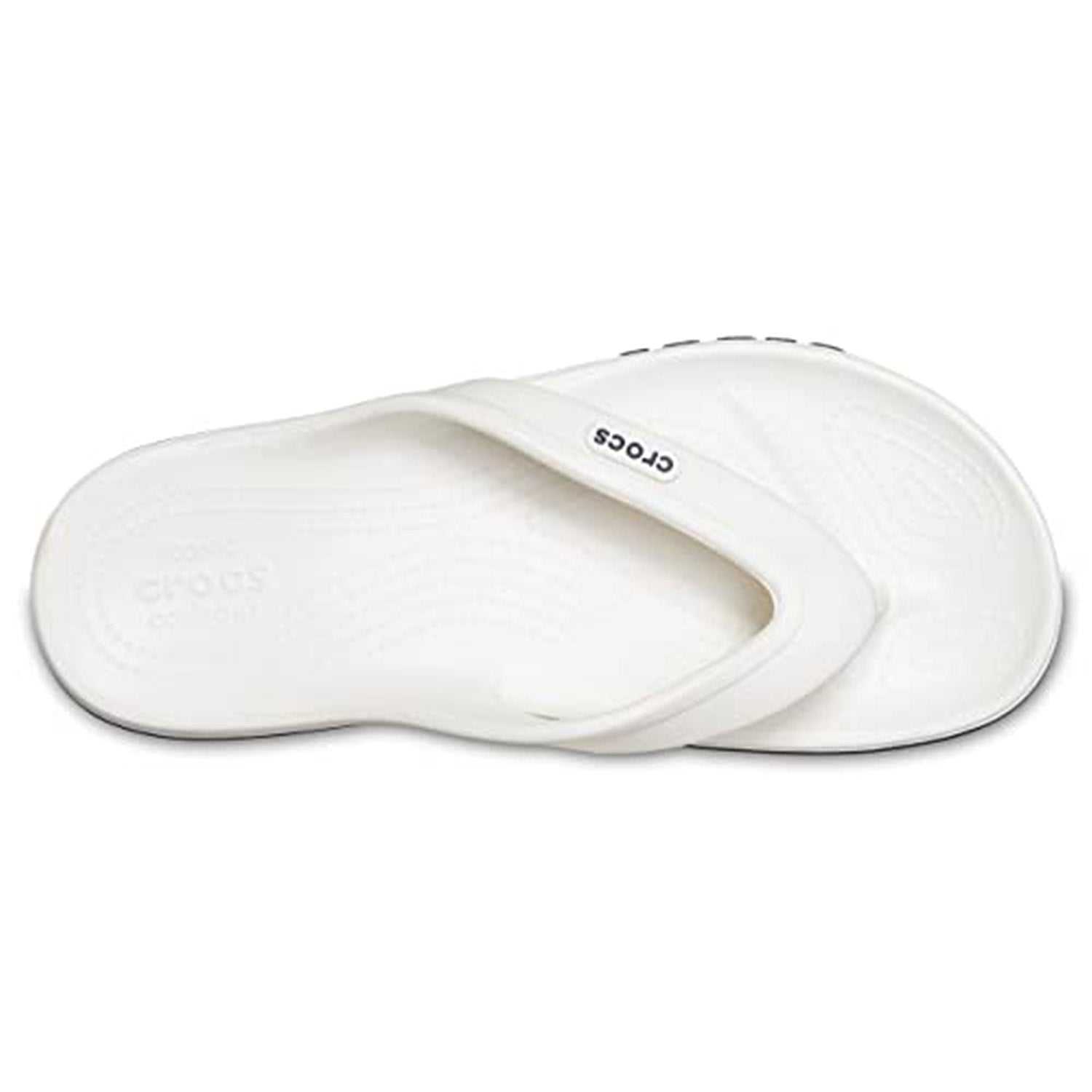 Crocs Crocband Baya Flip Flop - Unisex White/Navy Shoe Deals Outlet
