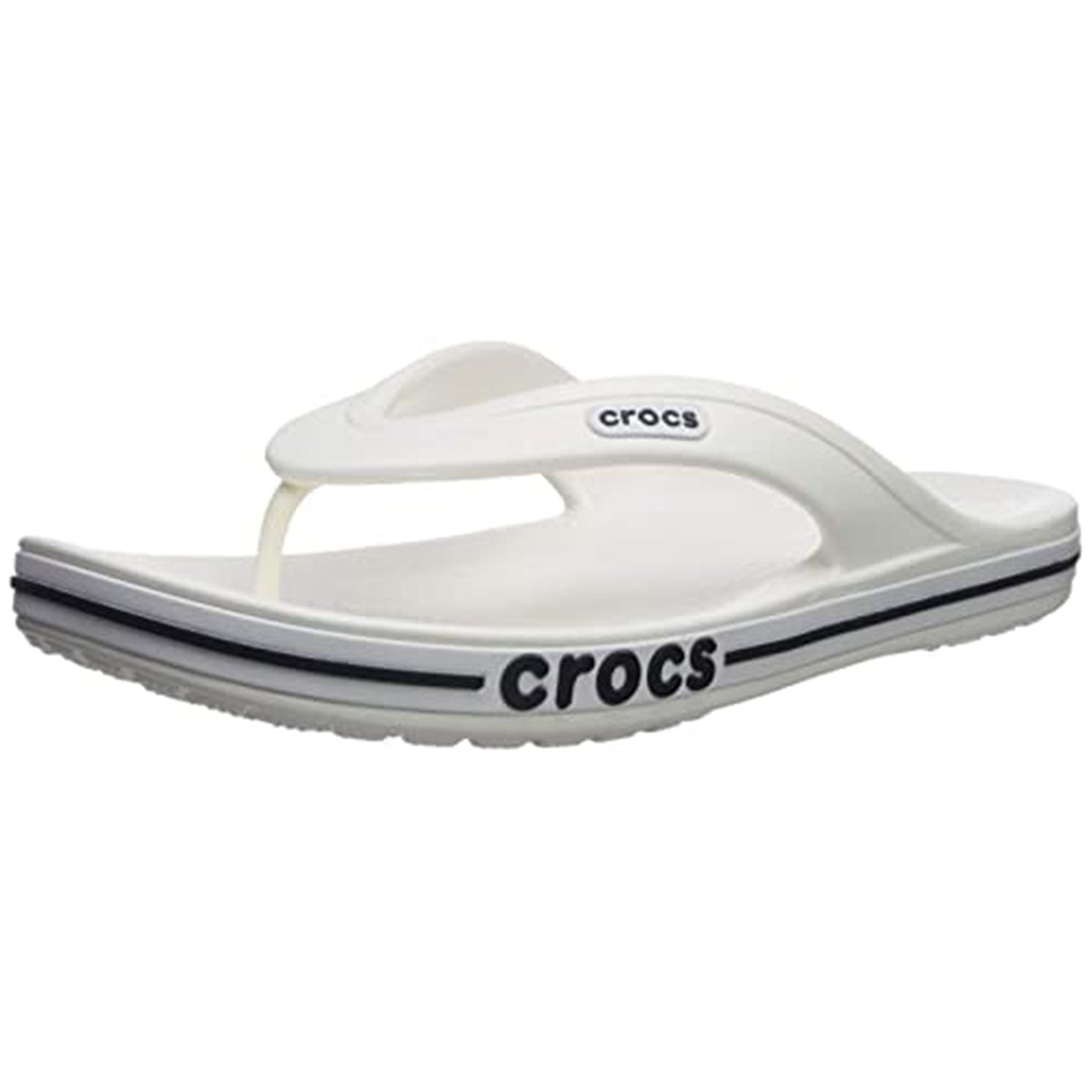 Crocs Crocband Baya Flip Flop - Unisex White/Navy Shoe Deals Outlet