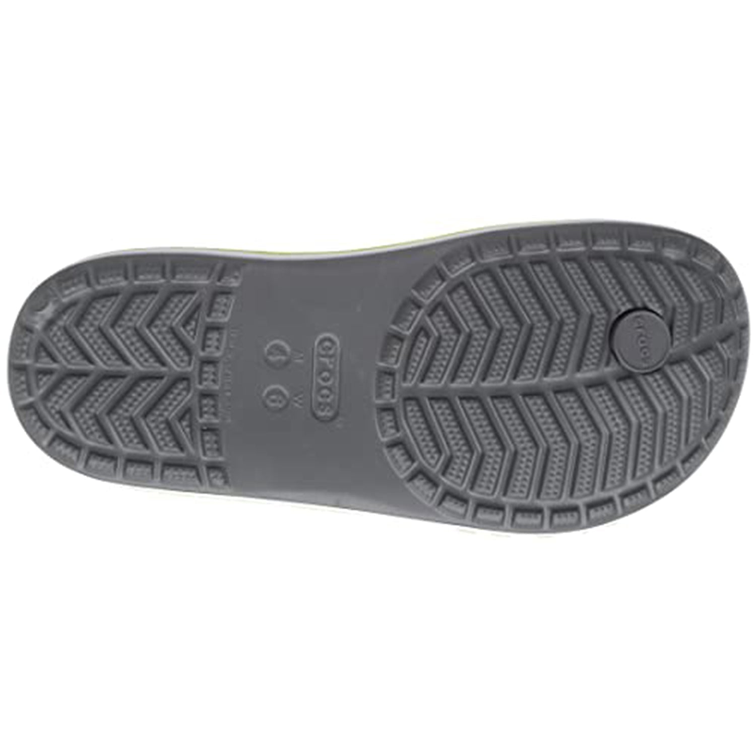 Crocs Crocband Baya Flip Flop - Unisex Slate Grey/Lime Punch Shoe Deals Outlet