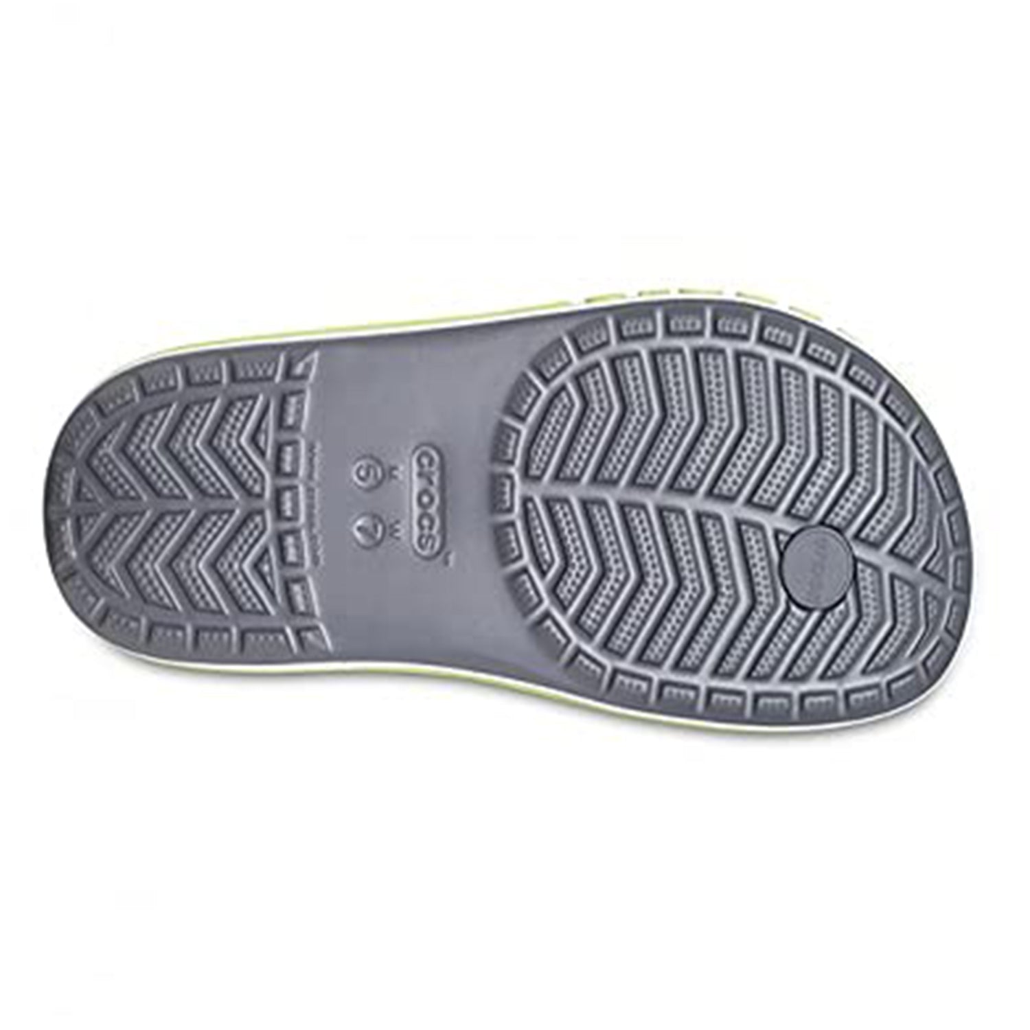 Crocs Crocband Baya Flip Flop - Unisex Slate Grey Lime Punch Shoe Deals Outlet