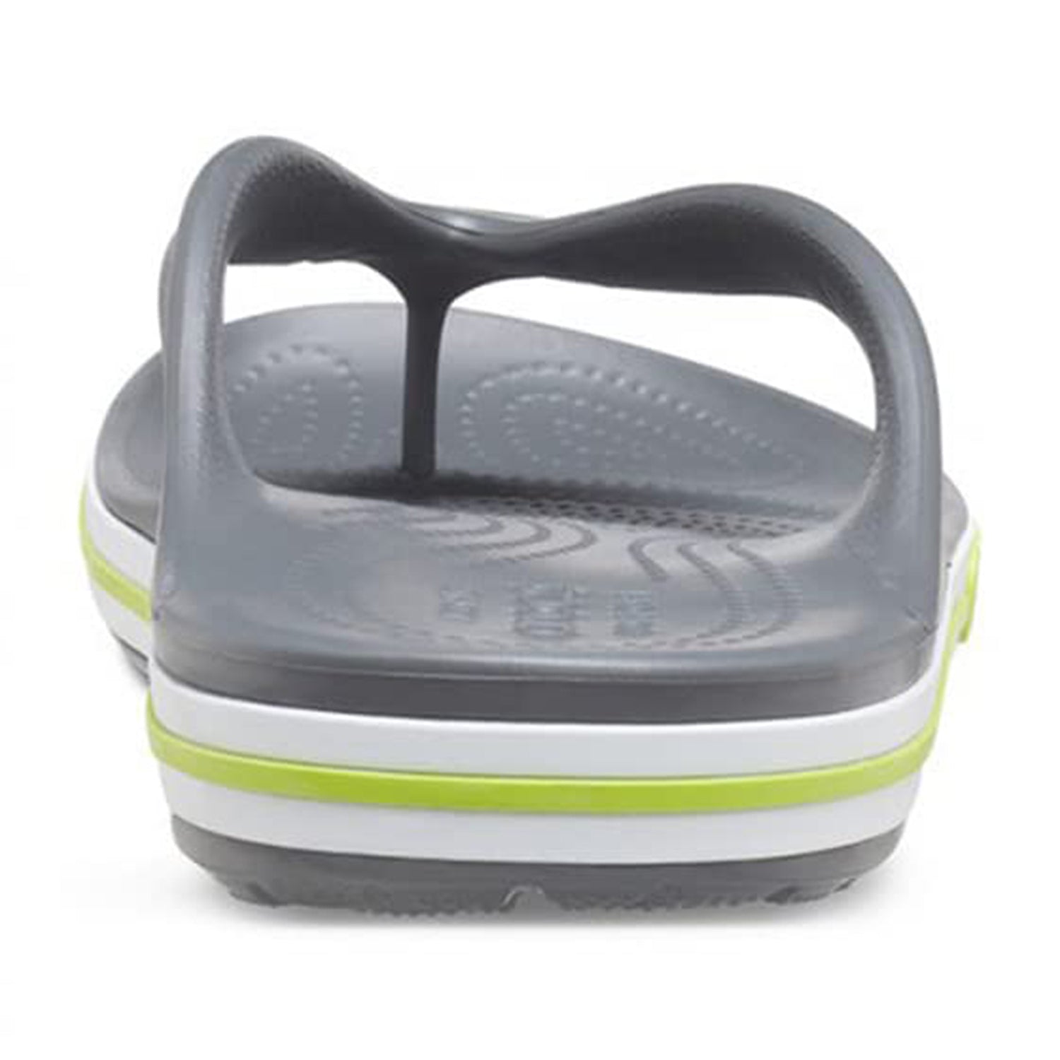 Crocs Crocband Baya Flip Flop - Unisex Slate Grey/Lime Punch Shoe Deals Outlet