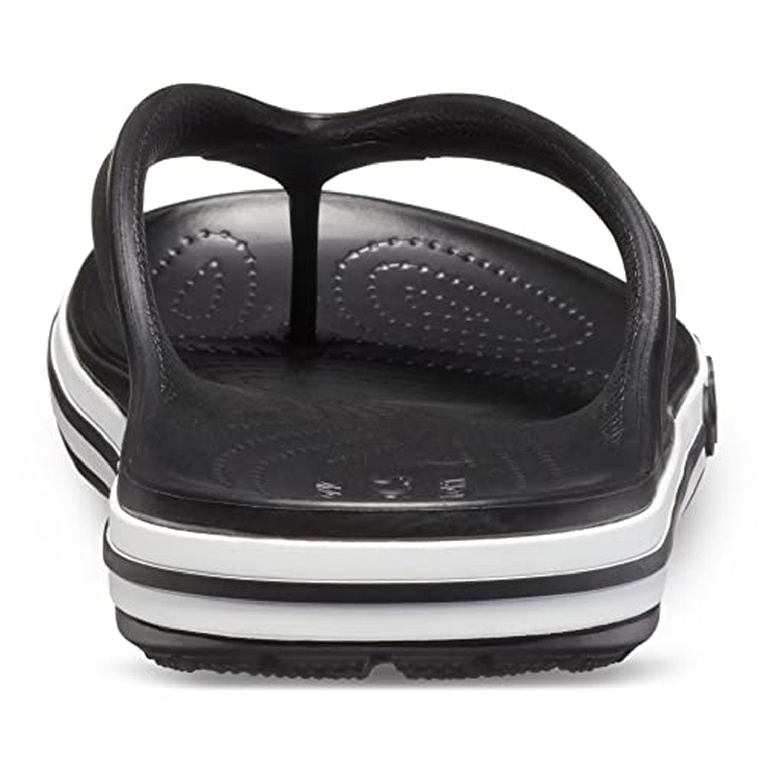 Crocs Crocband Baya Flip Flop - Unisex Black/White Shoe Deals Outlet