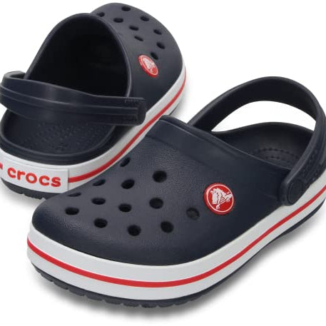 Crocs CrocBand Clog - Kids Navy/Red Shoe Deals Outlet