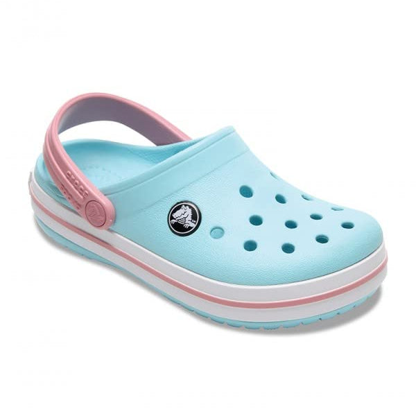Crocs CrocBand Clog - Kids Ice Blue/White Shoe Deals Outlet