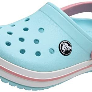 Crocs CrocBand Clog - Kids Ice Blue/White Shoe Deals Outlet