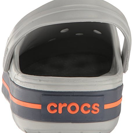 Crocs CrocBand Clog - Unisex Light Grey/Navy Shoe Deals Outlet