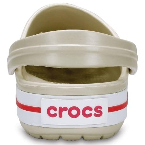 Crocs CrocBand Clog - Unisex Stucco/Melon Shoe Deals Outlet