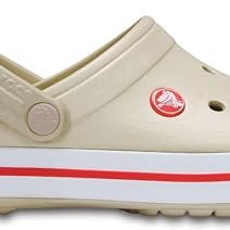 Crocs CrocBand Clog - Unisex Stucco/Melon Shoe Deals Outlet