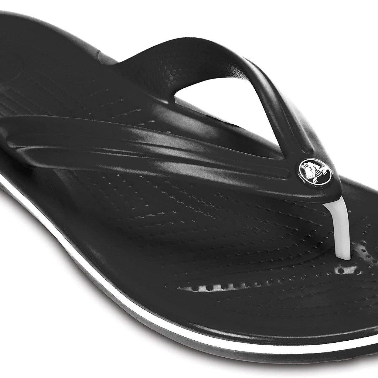 Crocs Crocband Flip - Unisex Black Shoe Deals Outlet