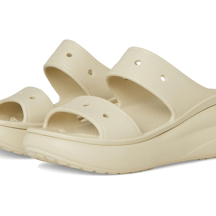 Crocs Classic Crush Sandal Bone Men's 5 / Women's 7 M 191448989832 Shoe Deals Outlet