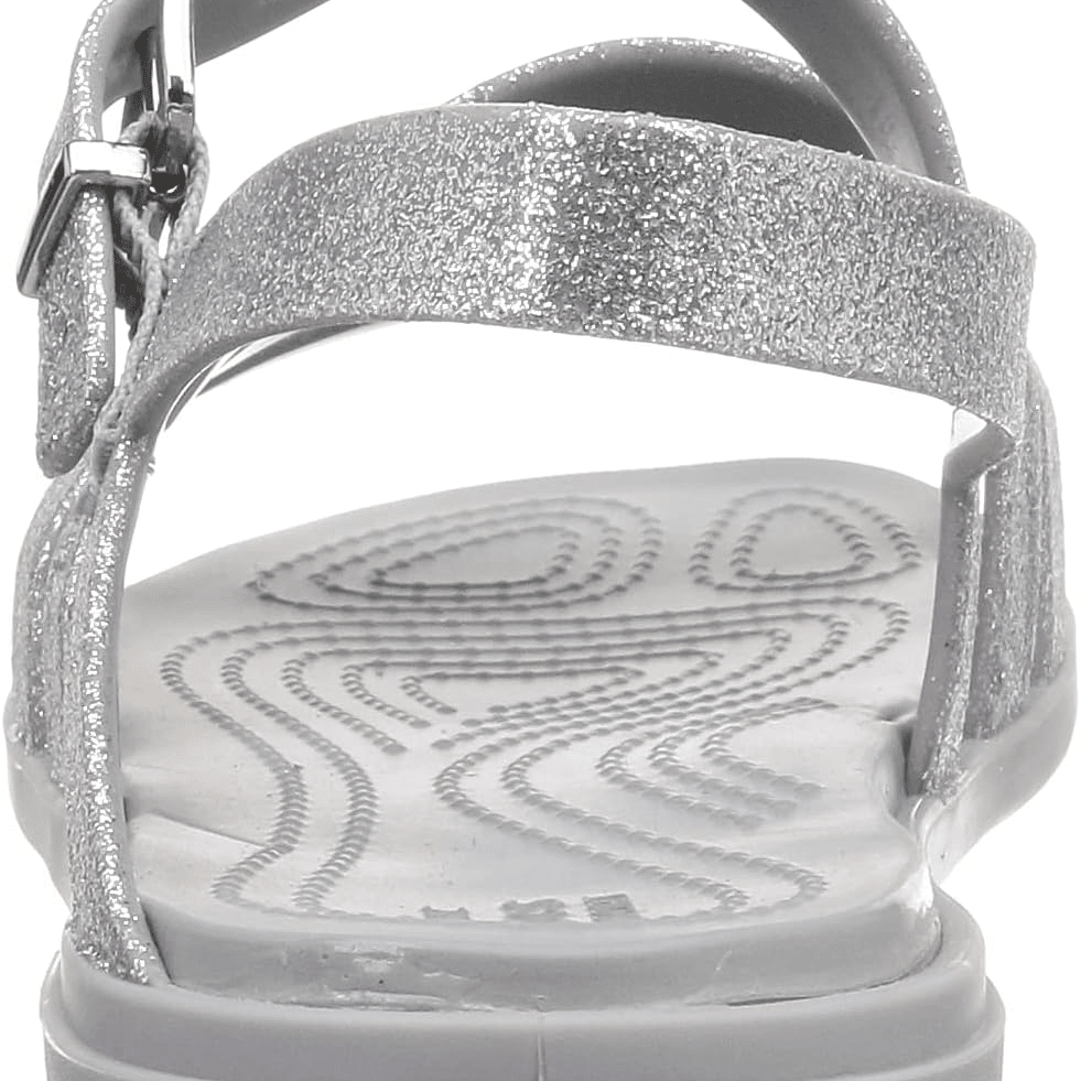 Crocs Tulum Sansal Silver Glitter 10 M 191448792555 Shoe Deals Outlet