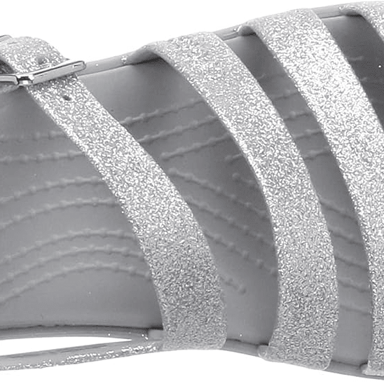 Crocs Tulum Sansal Silver Glitter 10 M 191448792555 Shoe Deals Outlet