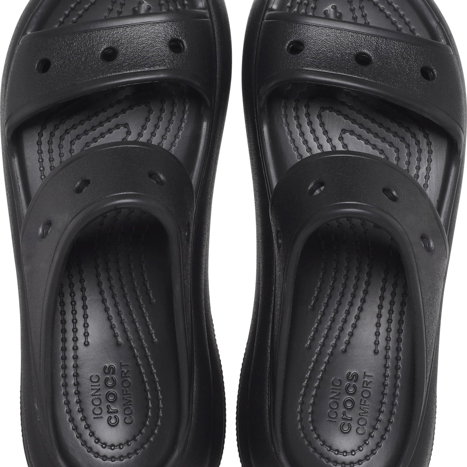 Crocs Crush Sandal - Unisex Black Shoe Deals Outlet