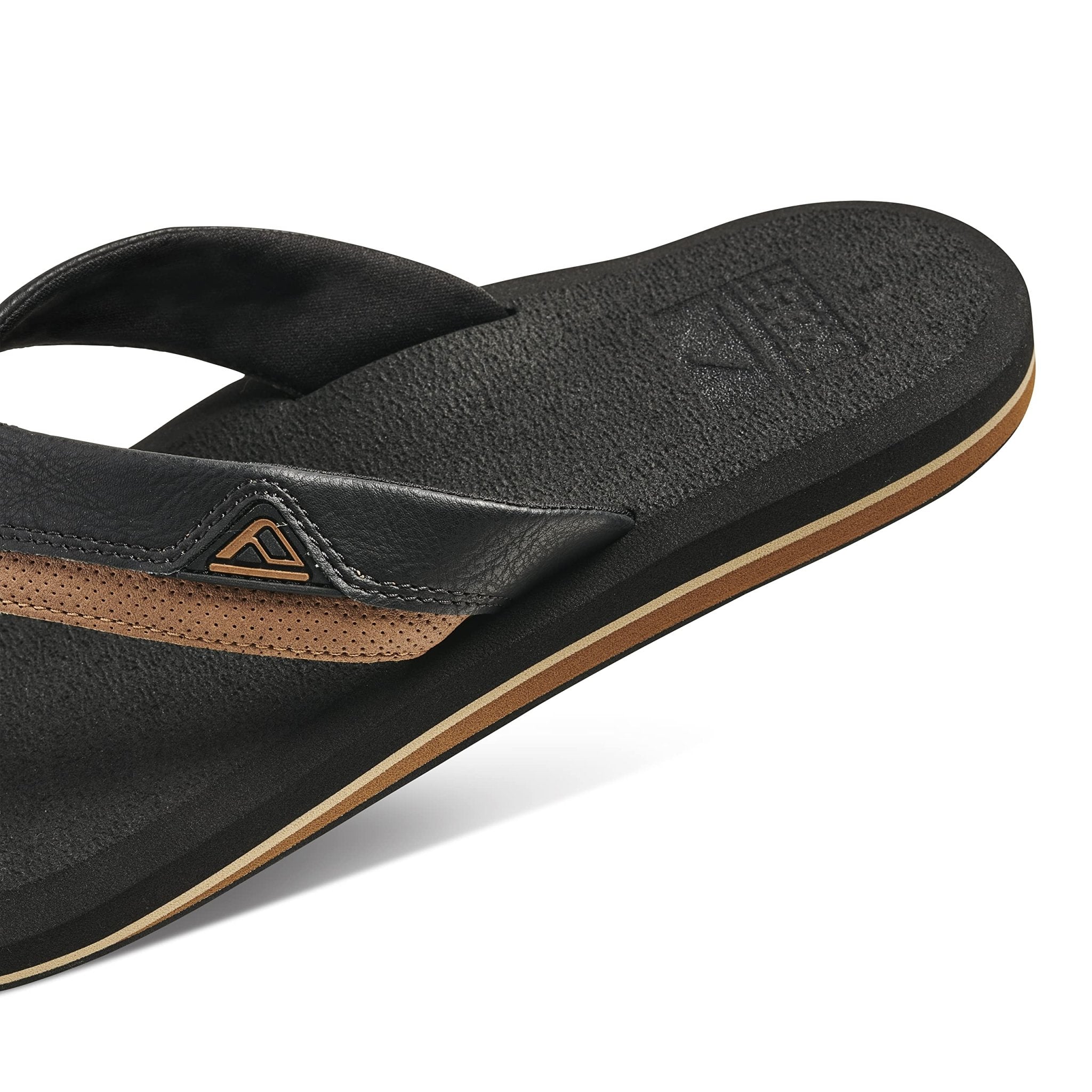 Reef Cushion Dawn Flip Flop - Men's Black/Tan Shoe Deals Outlet