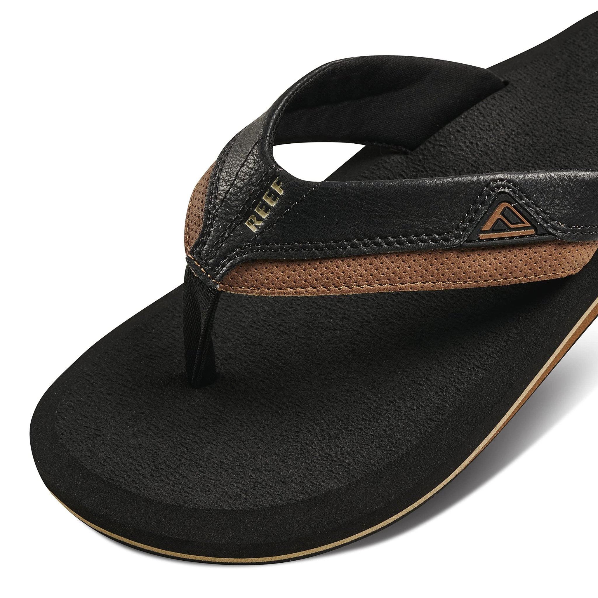 Reef Cushion Dawn Flip Flop - Men's Black/Tan Shoe Deals Outlet