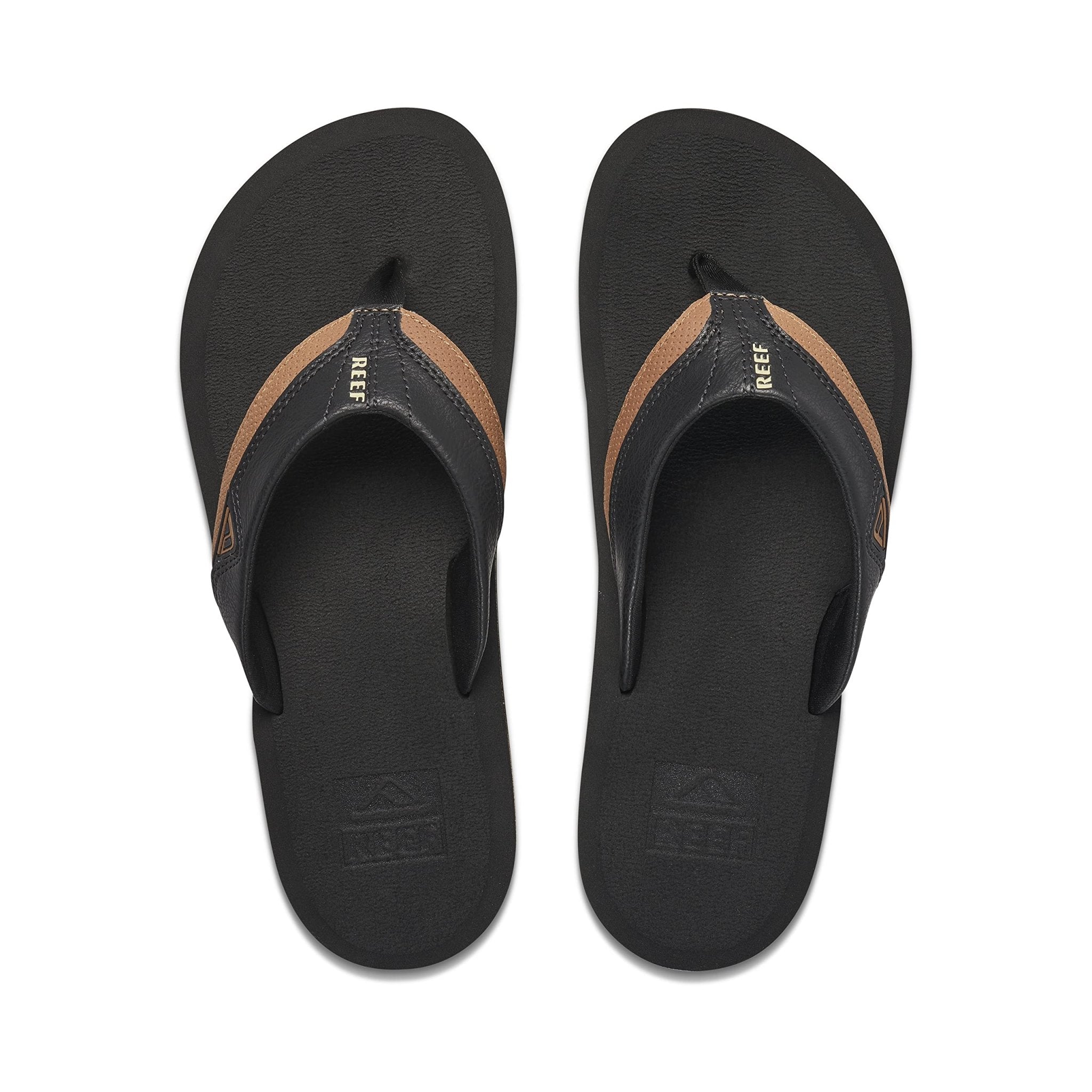 Reef Cushion Dawn Flip Flop - Men's Black/Tan Shoe Deals Outlet