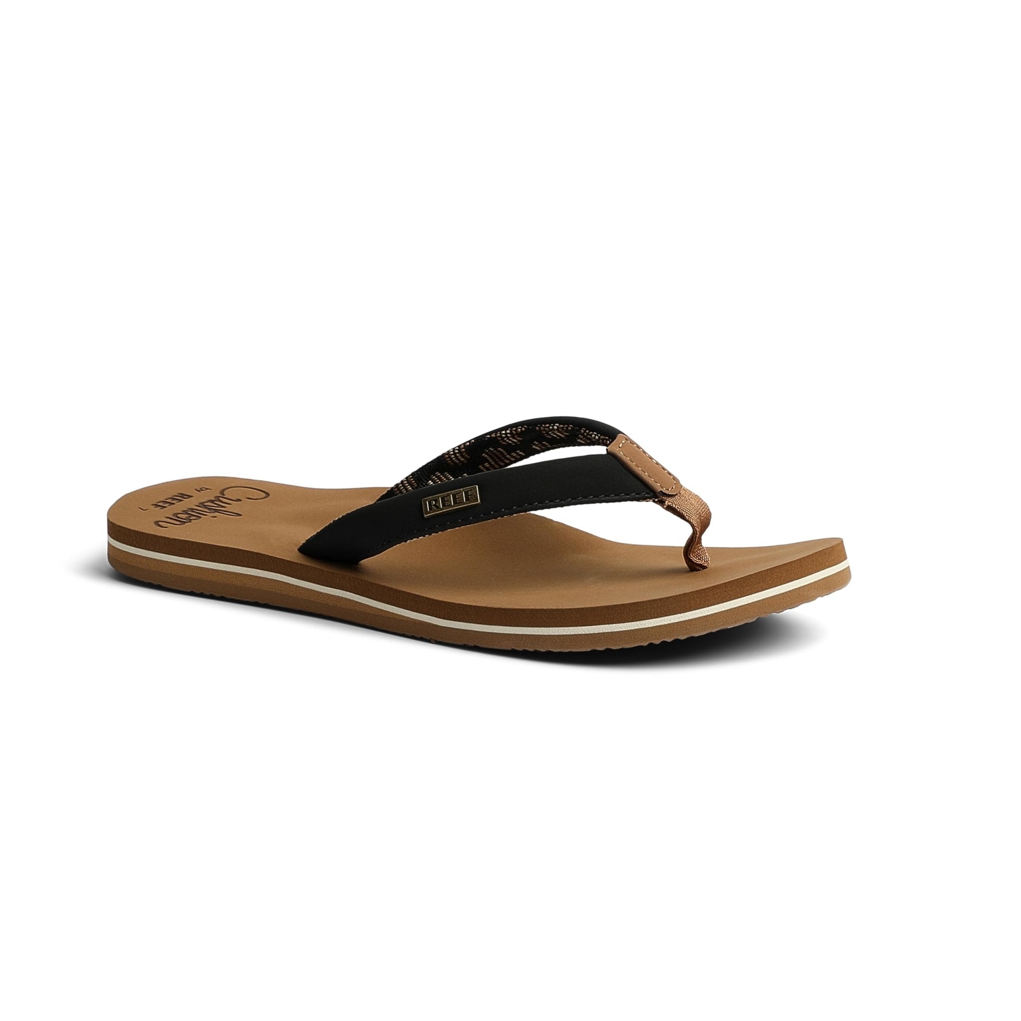 Reef Cushion Sands - Women's Black/Tan Shoe Deals Outlet