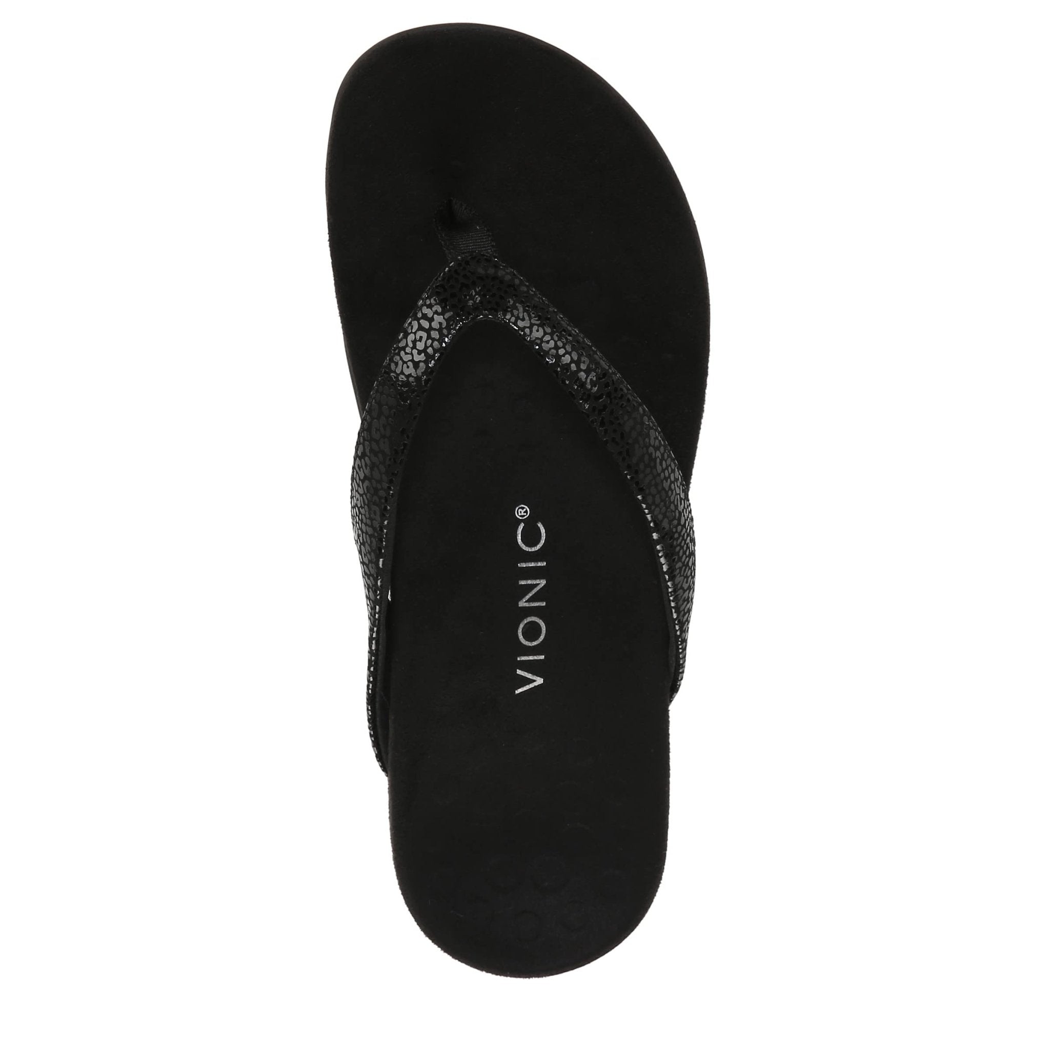 VIONIC Dillon Flip - Flop Sandal - Women's Black Croc Shoe Deals Outlet
