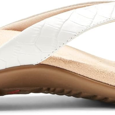 VIONIC Dillon Flip - Flop Sandal - Women's White Croc Shoe Deals Outlet