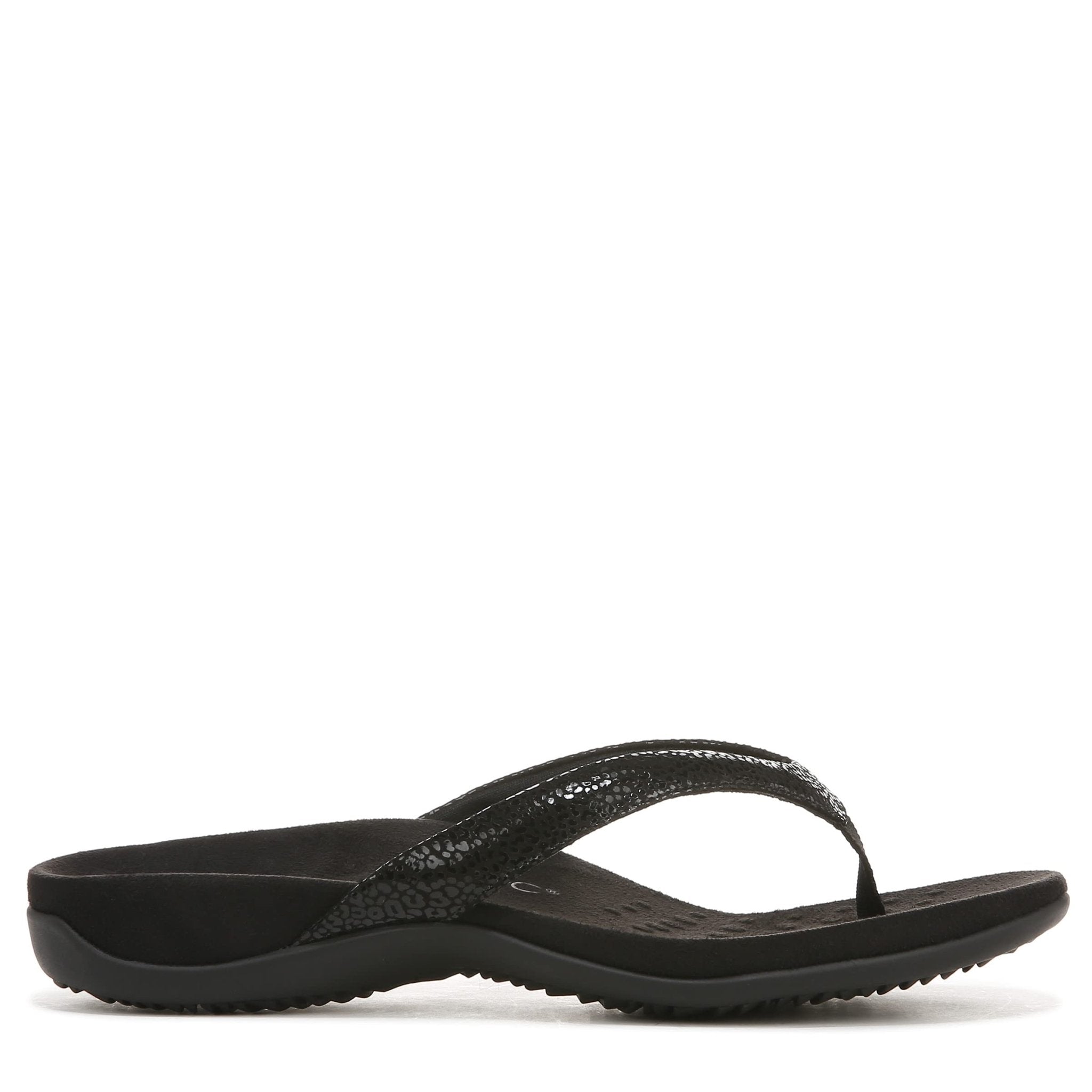 VIONIC Dillon Flip - Flop Sandal - Women's Black Croc Shoe Deals Outlet