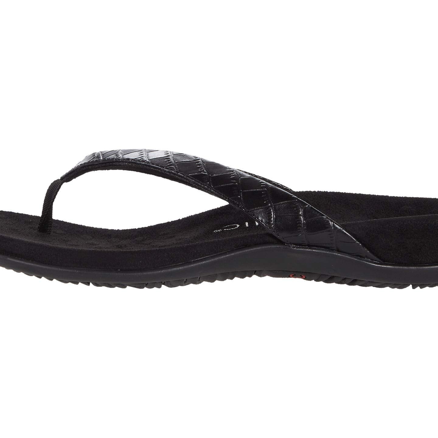 VIONIC Dillon Flip - Flop Sandal - Women's Black Croc Shoe Deals Outlet
