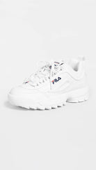 Fila Disruptor II - Women's White/Navy/Red Shoe Deals Outlet