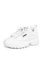 Fila Disruptor II - Women's White/Navy/Red Shoe Deals Outlet