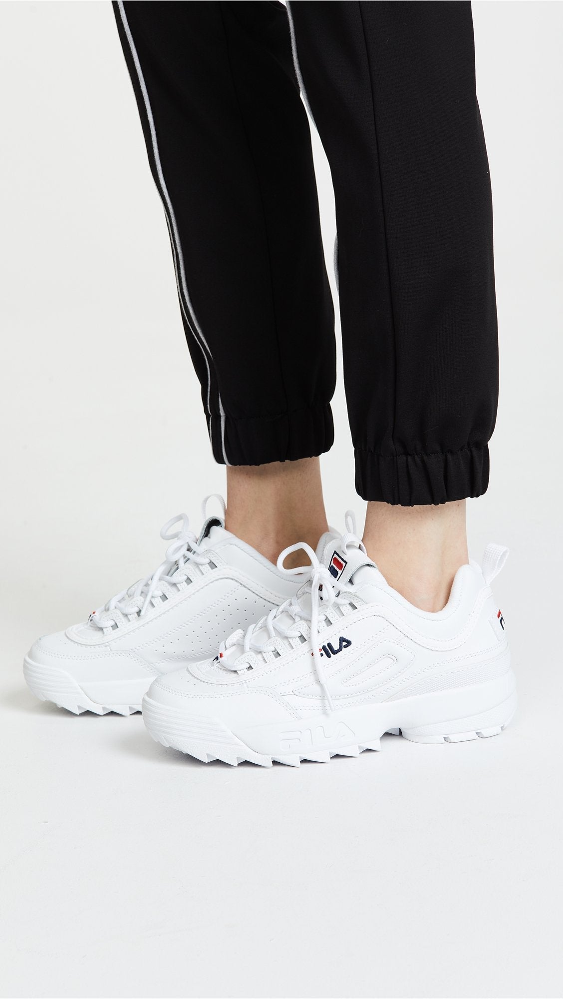 Fila Disruptor II - Women's White/Navy/Red Shoe Deals Outlet