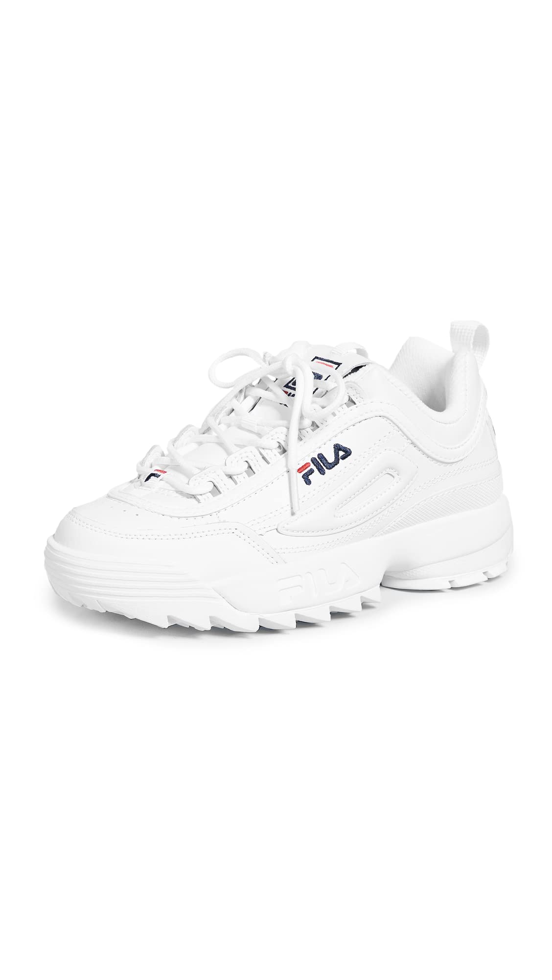 Fila Disruptor II - Women's White/Navy/Red Shoe Deals Outlet
