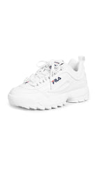 Fila Disruptor II - Women's White/Navy/Red Shoe Deals Outlet