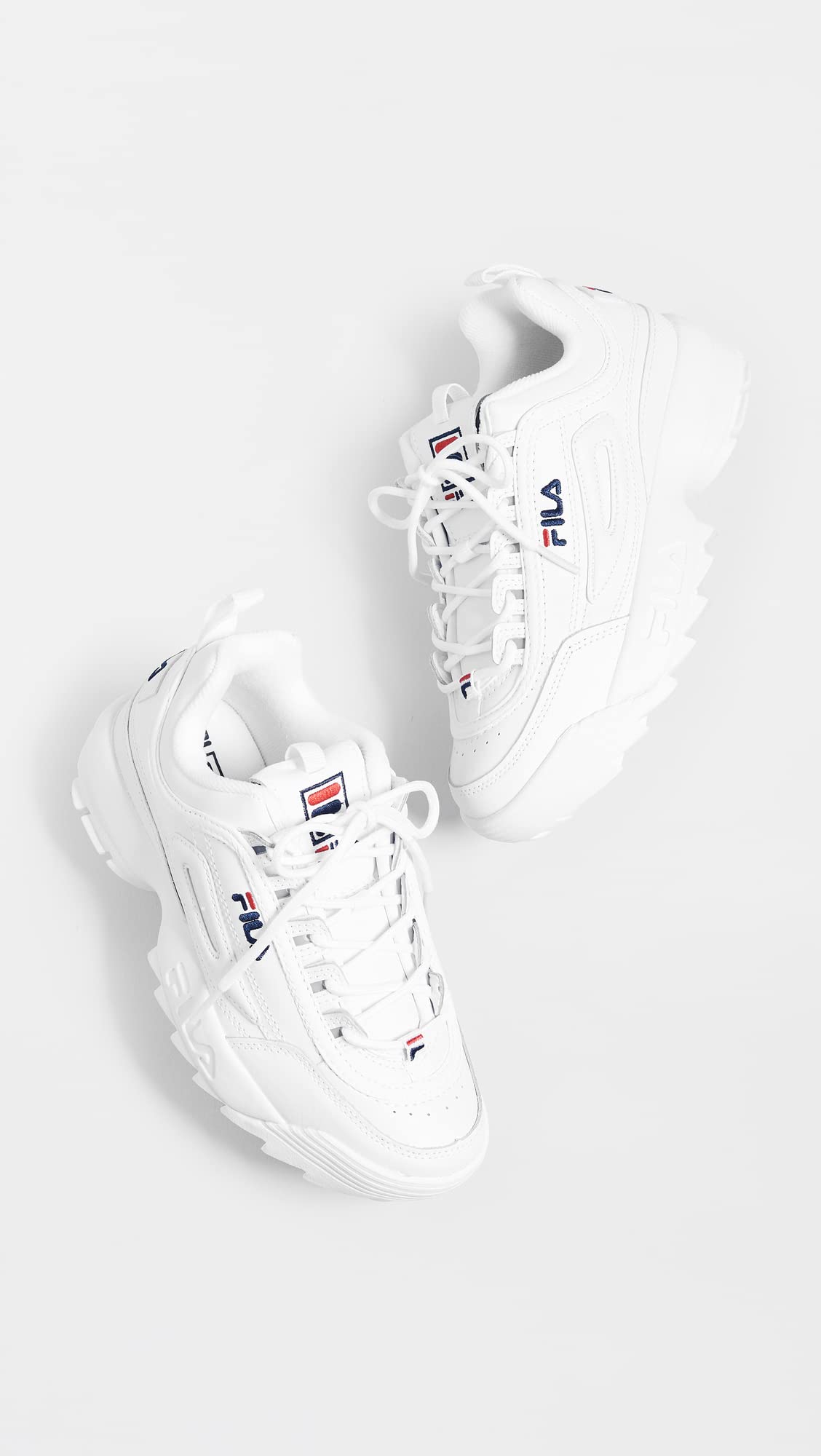 Fila Disruptor II - Women's White/Navy/Red Shoe Deals Outlet