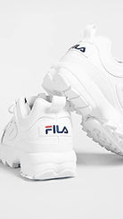 Fila Disruptor II - Women's White/Navy/Red Shoe Deals Outlet