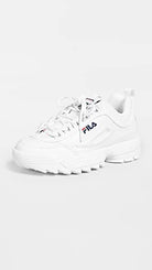 Fila Disruptor II - Women's White/Navy/Red Shoe Deals Outlet