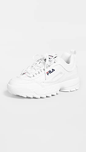 Fila Disruptor II - Women's White/Navy/Red Shoe Deals Outlet