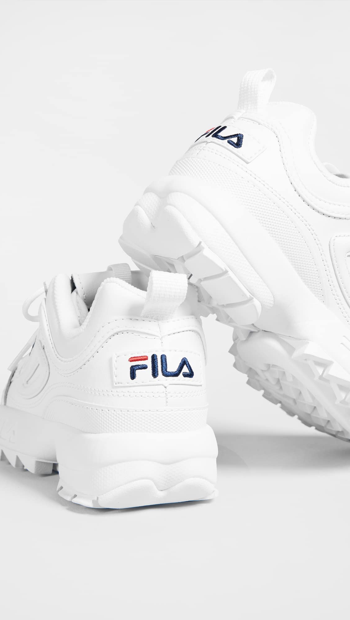 Fila Disruptor II - Women's White/Navy/Red Shoe Deals Outlet