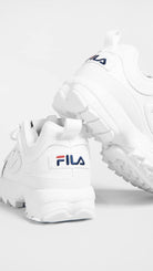 Fila Disruptor II - Women's White/Navy/Red Shoe Deals Outlet